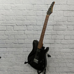 Vintage Samick Tele Style Electric Guitar Black - Evolution Music