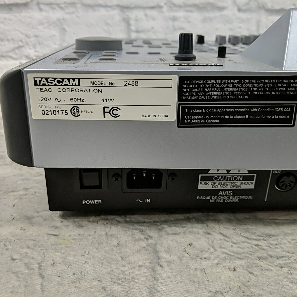 Tascam 2488 Digital Portastudio Recorder