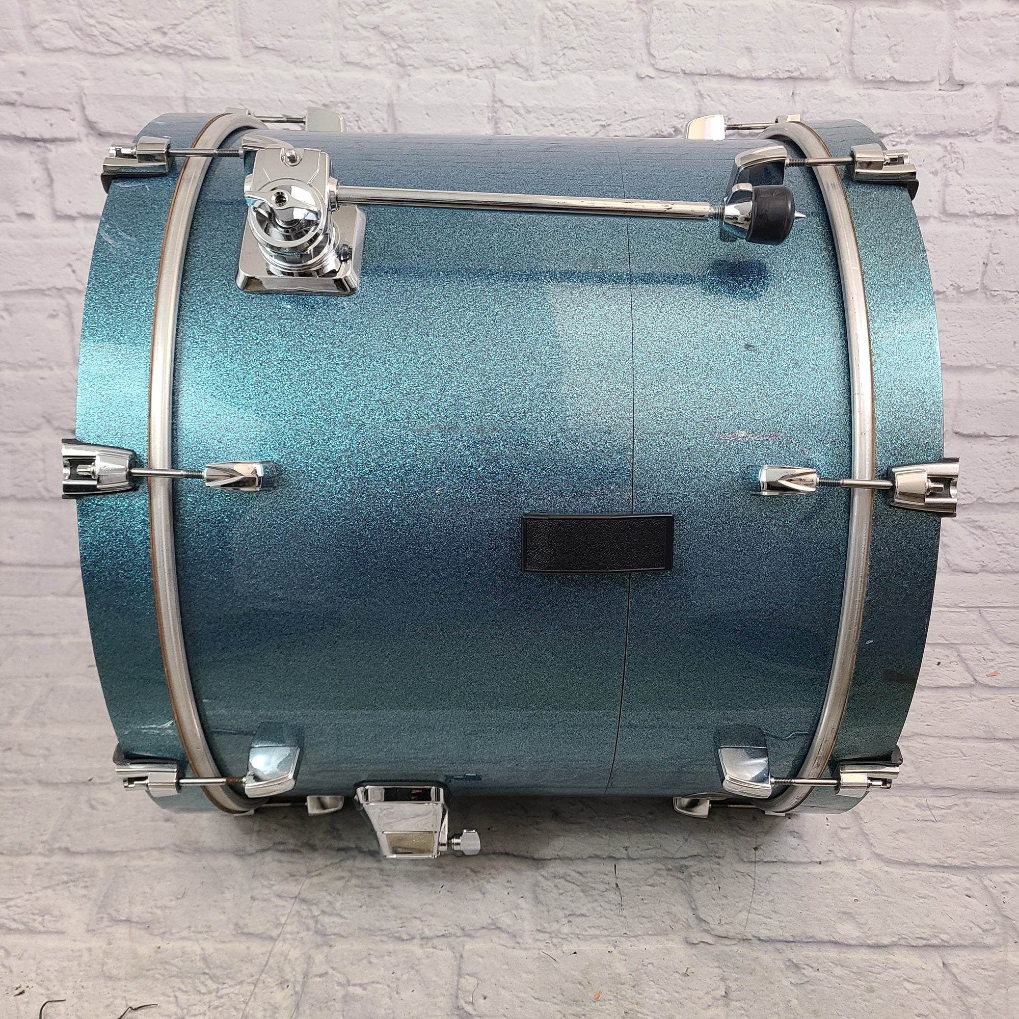 Tama Silverstar 22x18 Bass Drum - Sky Blue Sparkle MODDED NESTING