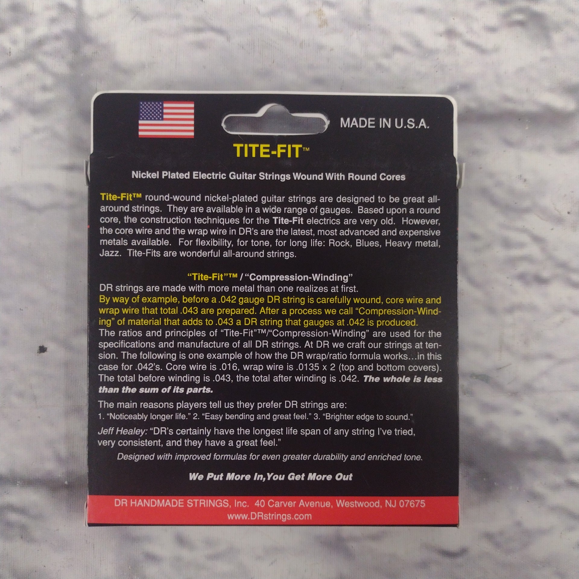 DR Strings EH-11 Tite-Fit 11-50 Electric Guitar Strings