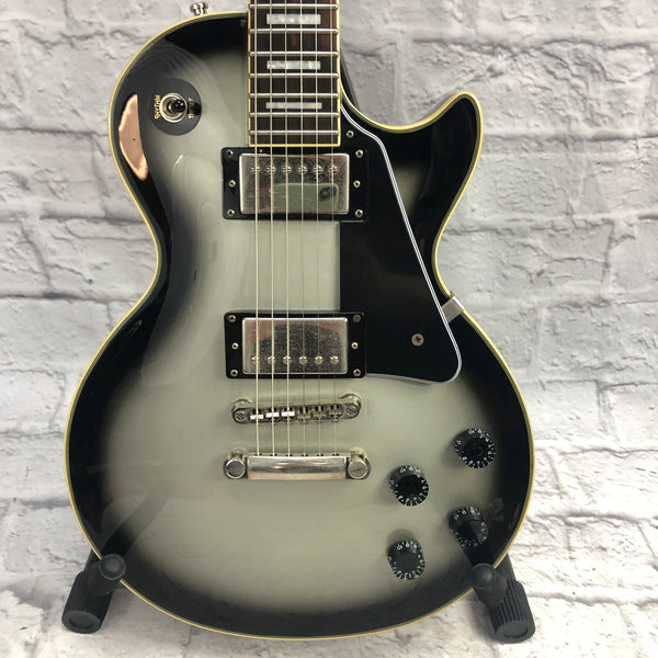 Epiphone Les Paul Custom Pro Silverburst Electric Guitar - Evolution Music