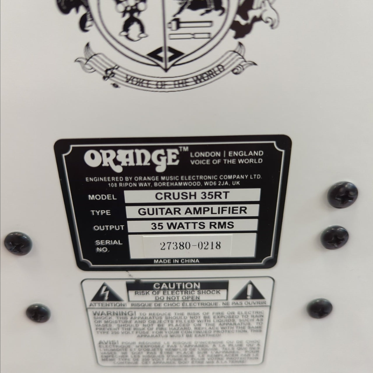 Orange Amps Crush 35RT Guitar Combo Amp