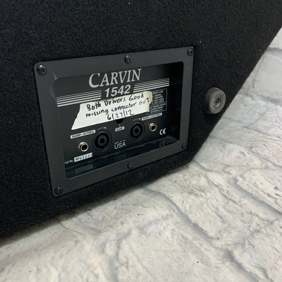 Carvin Pro Sound Reinforcement 1542 Speaker Stage Monitor Wedge