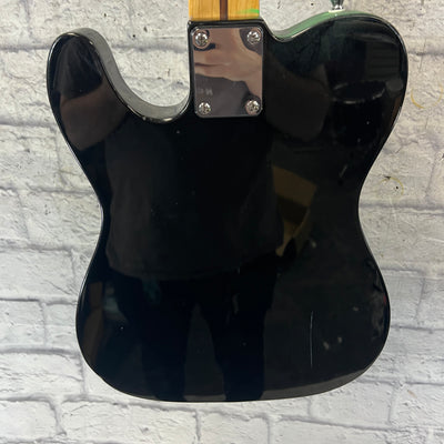 Unknown Tele Partscaster Blue Green Black Stripes
