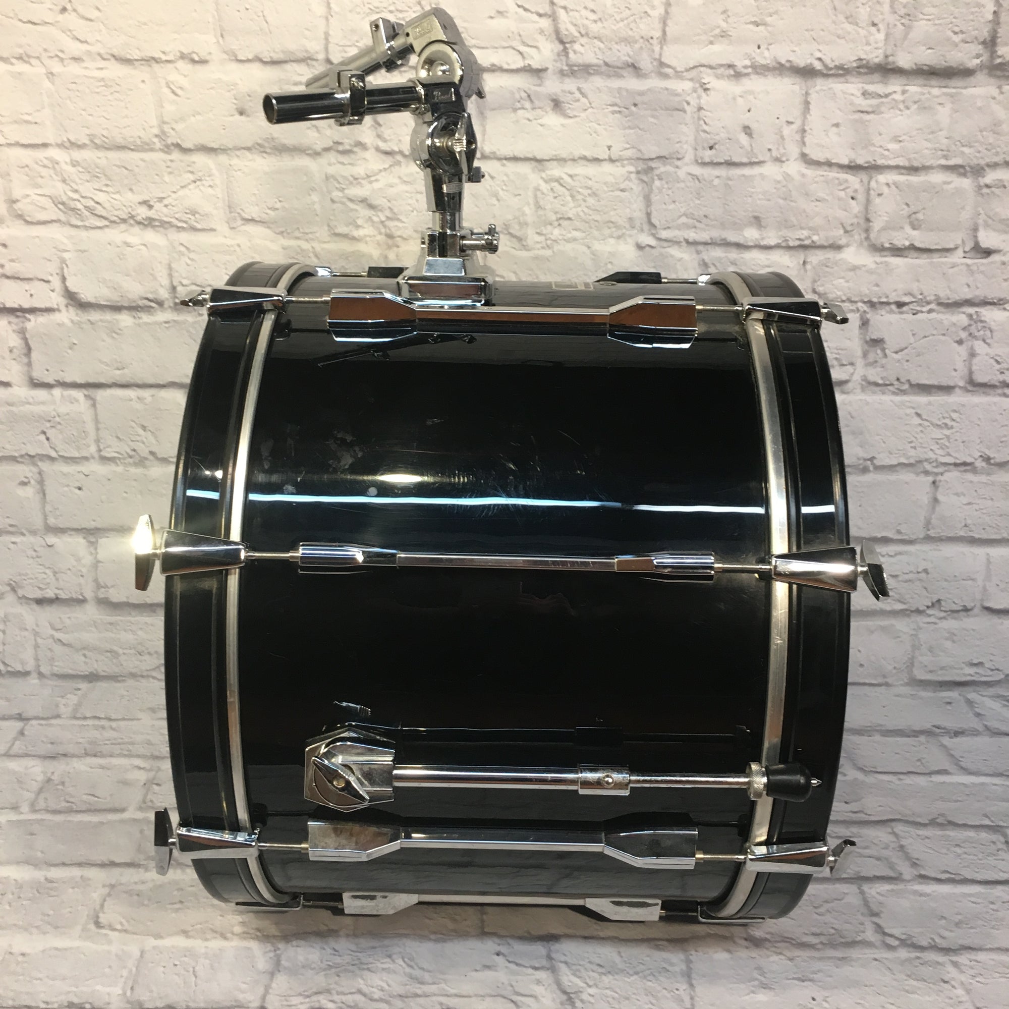 1990's Pearl Export 6 Piece Black Drum Kit