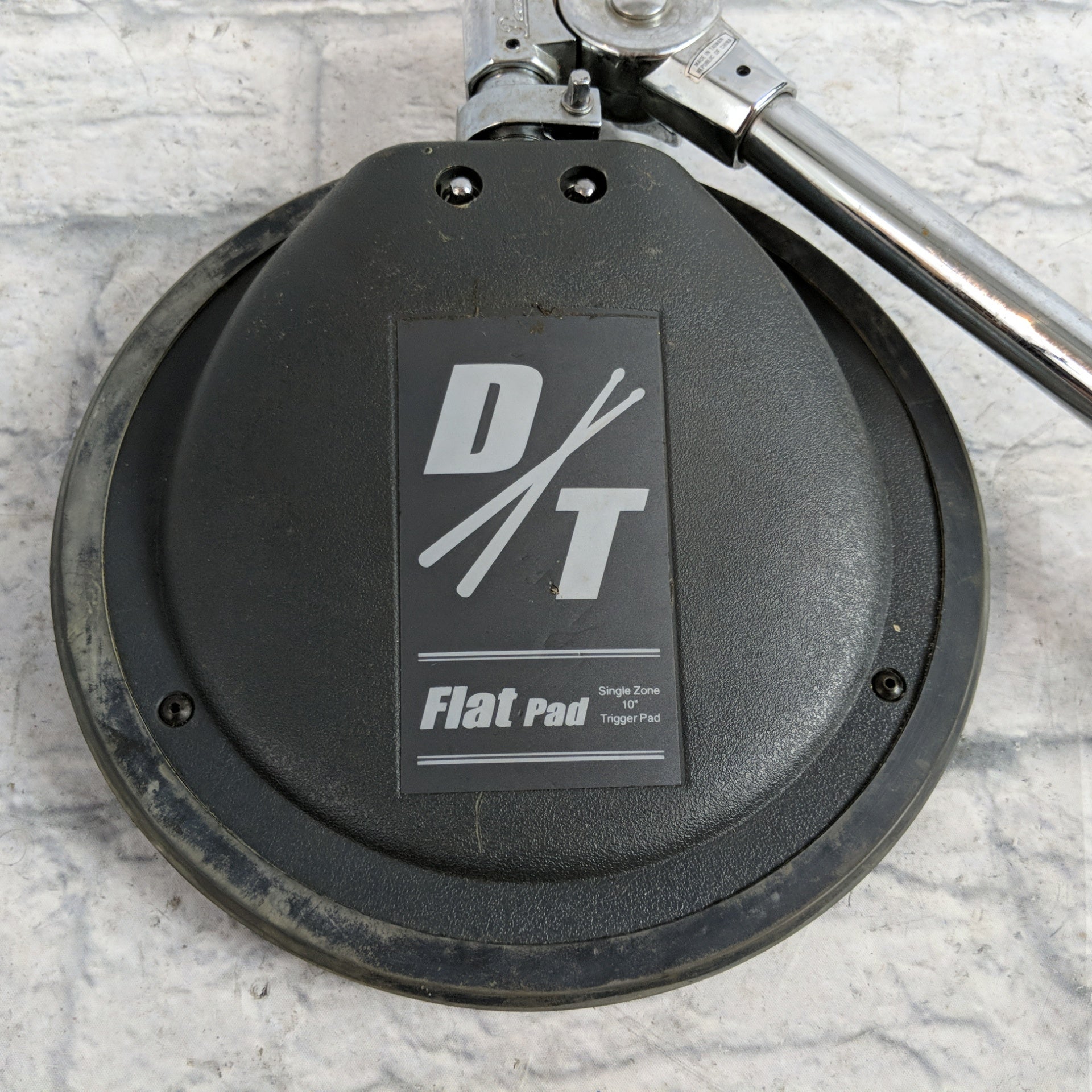 Drum Tech Flat Pad Single Zone Trigger Pad with Pearl Mount