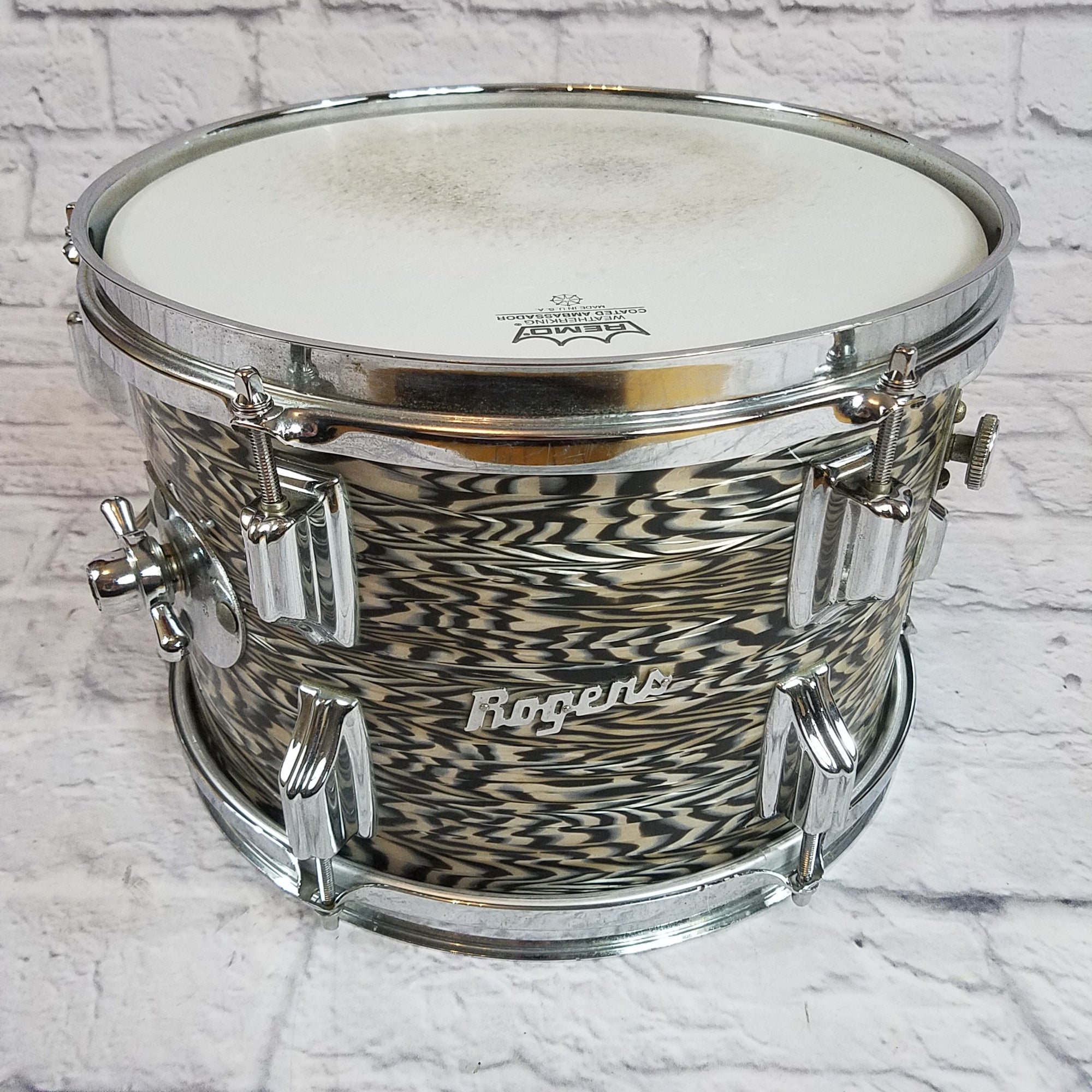 Rogers 60's Holiday Black Onyx 8x12 Tom Tom
