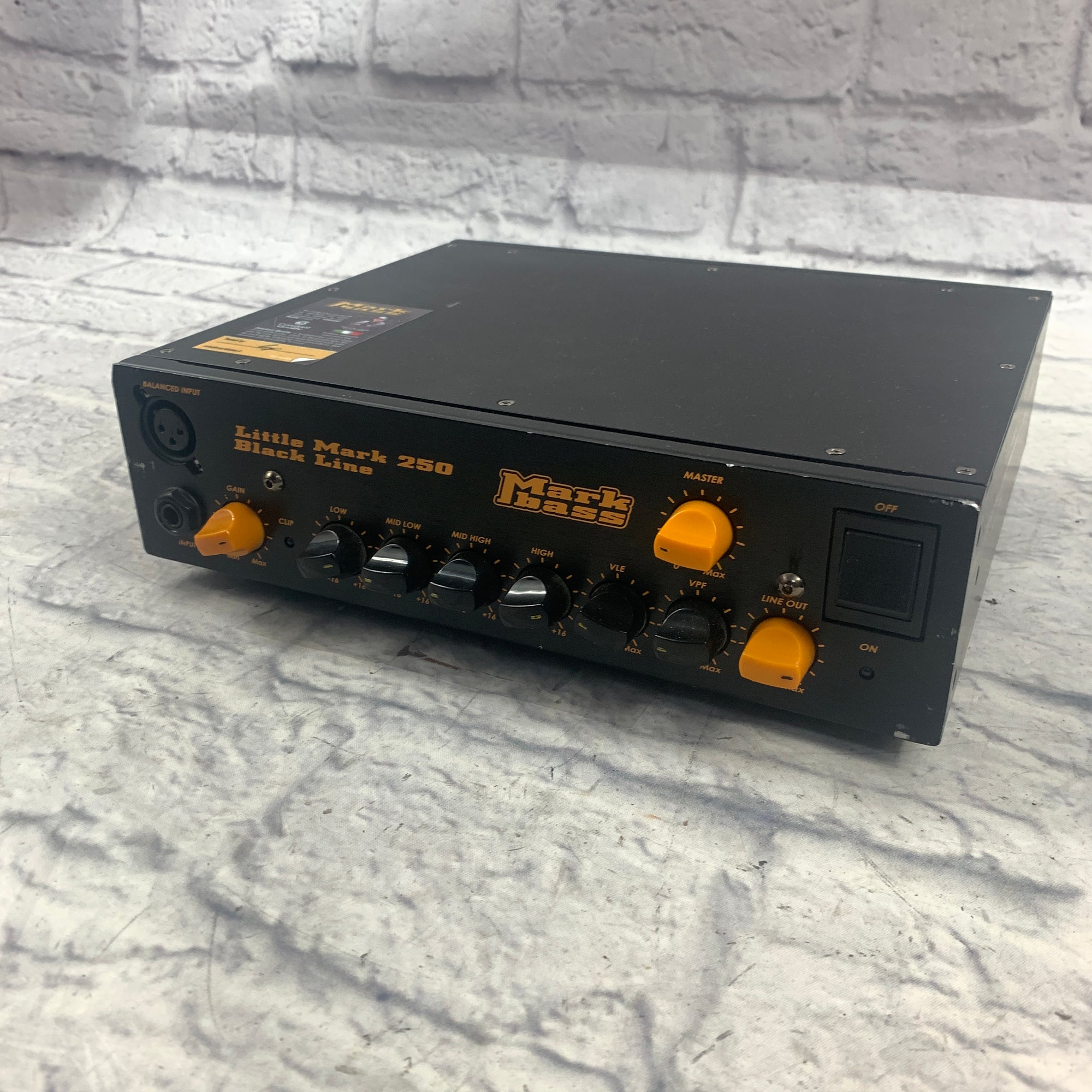 Markbass Little Mark 250 Blackline Series Bass Amp Head
