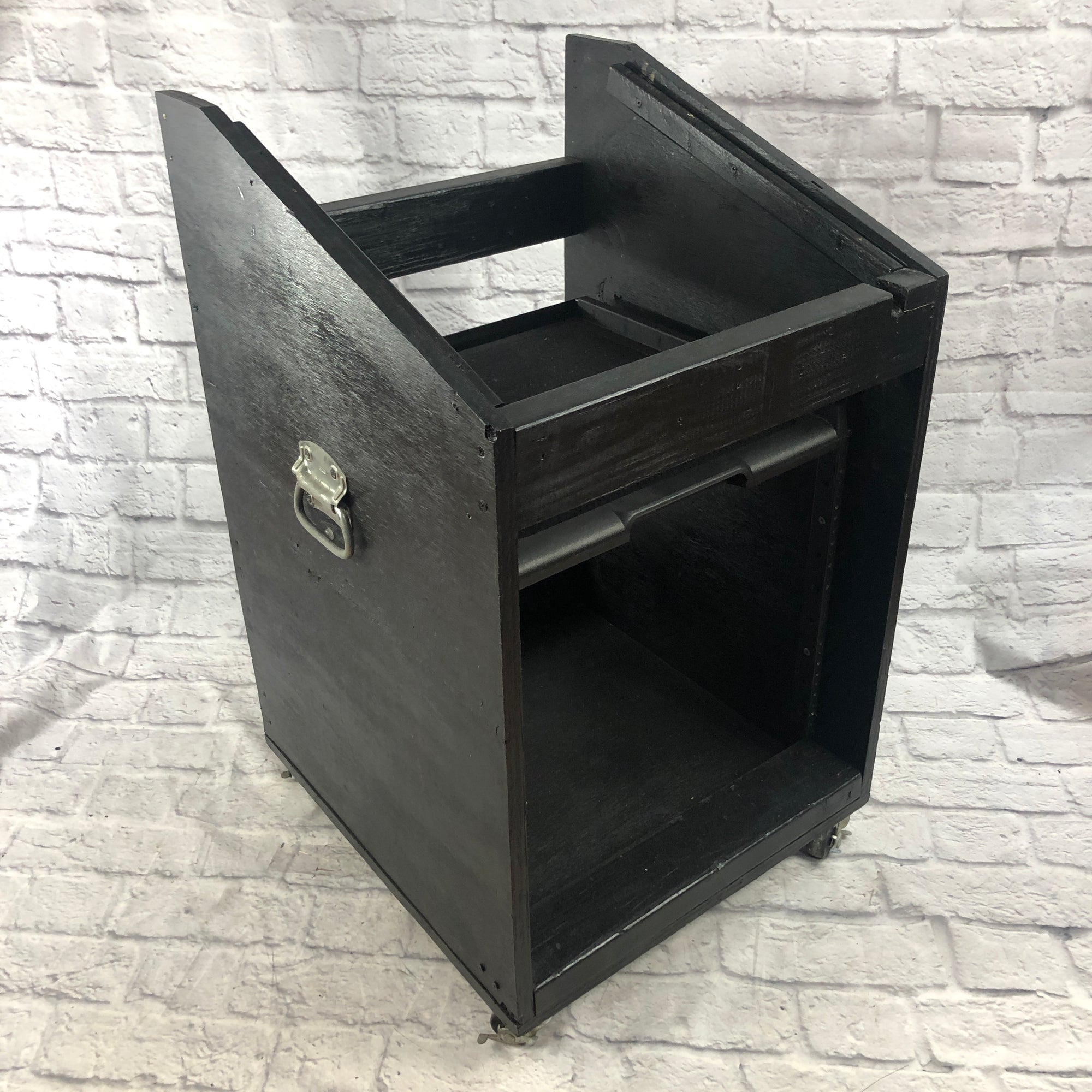 Unknown Wooden Studio Rack with Sliding Shelf