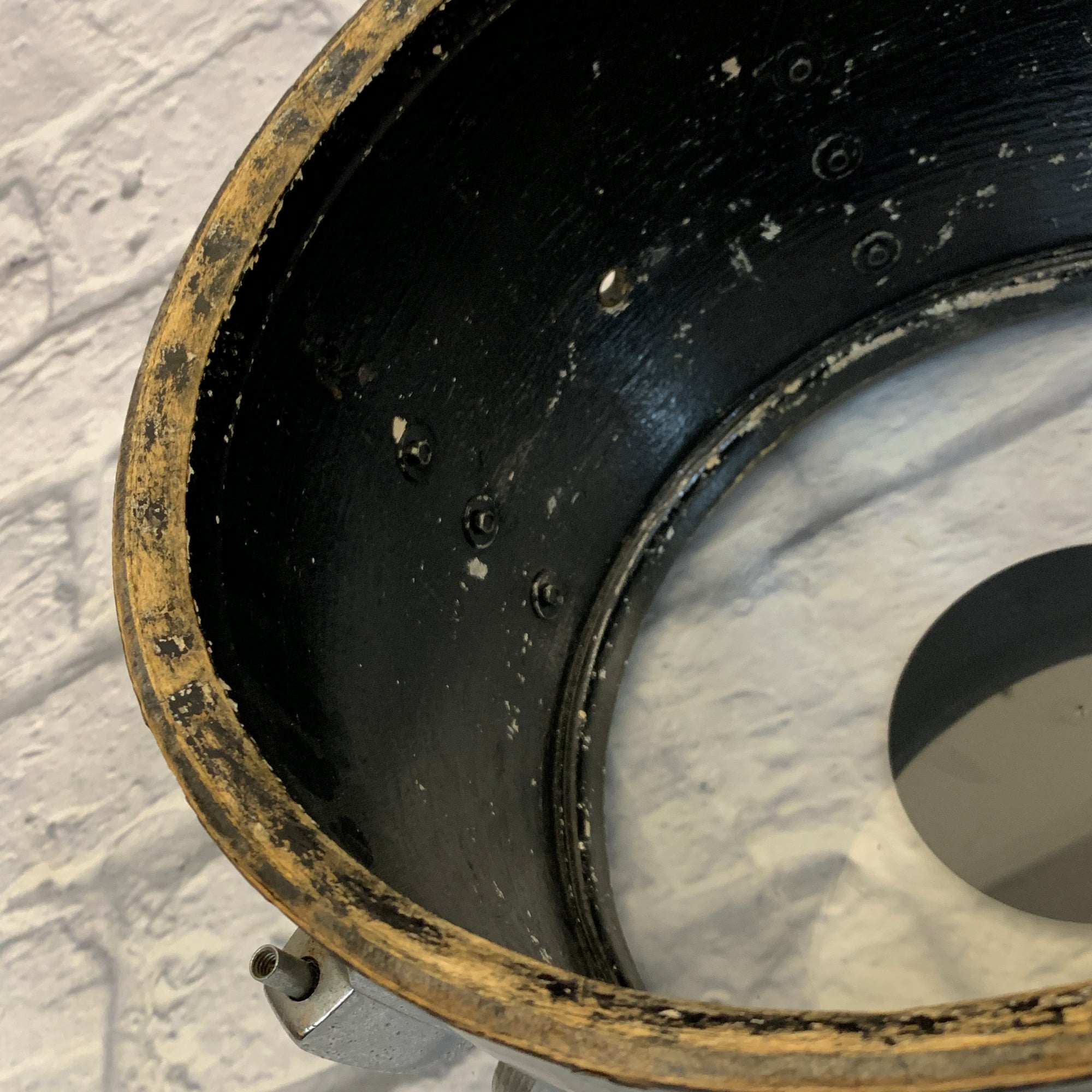 1960s Ludwig 13in Rack Tom Black Oyster Pearl