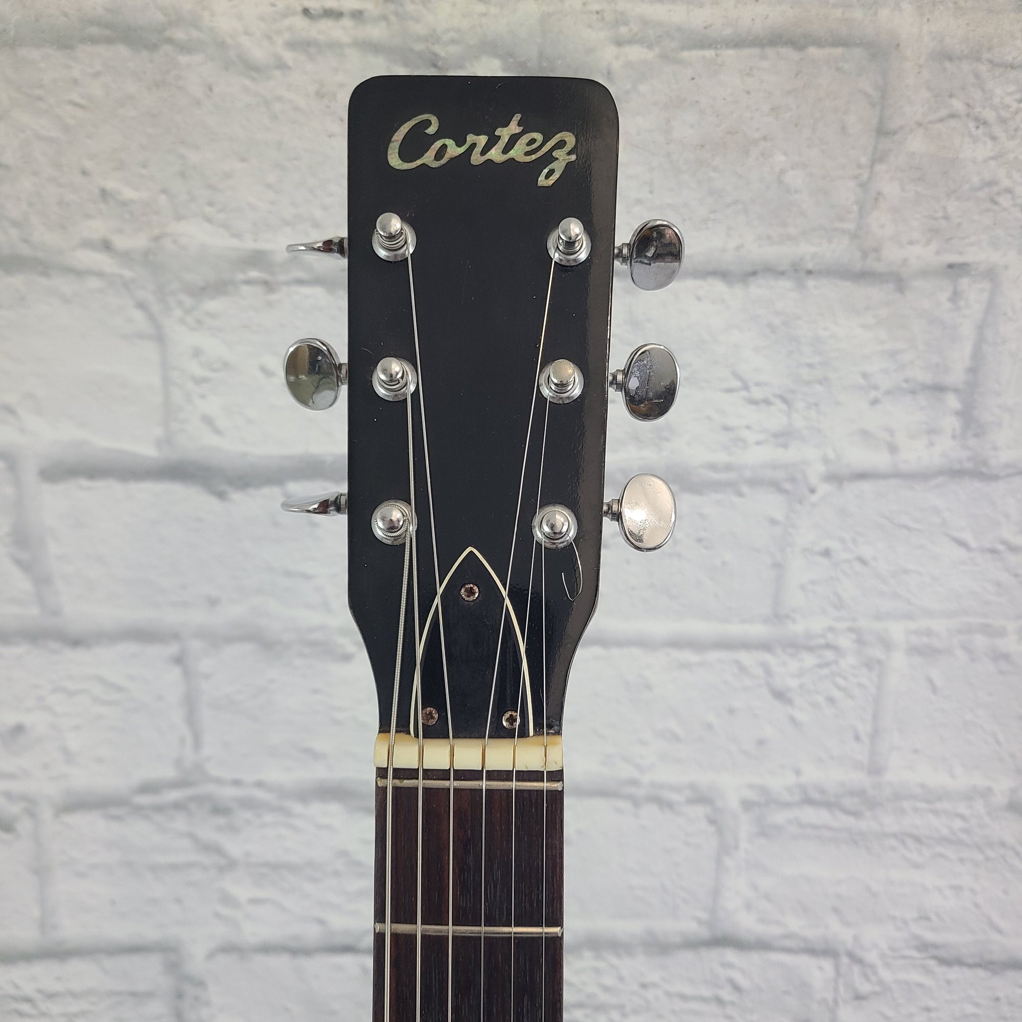 1960s/70s Cortez Unknown Model Sitka and Mahogany Body Acoustic Guitar