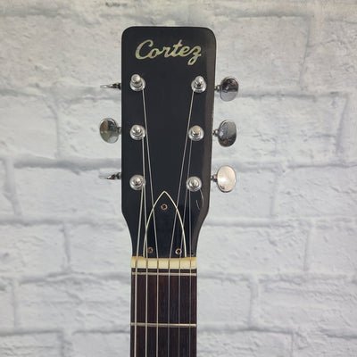 1960s/70s Cortez Unknown Model Sitka and Mahogany Body Acoustic Guitar
