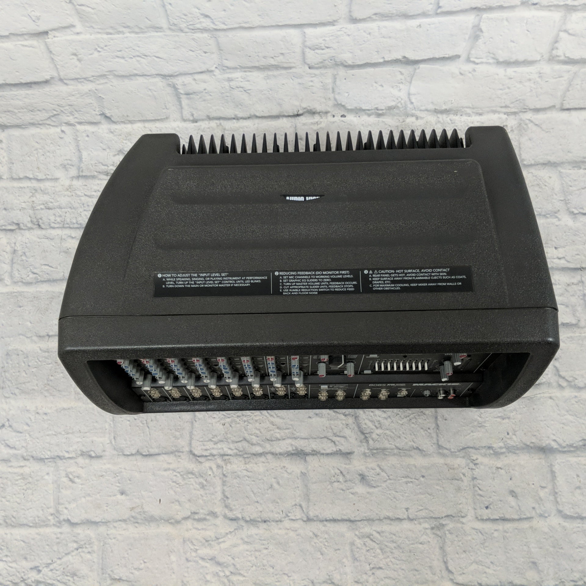 Mackie 808M FR Series 2x600 Watts 8Channel Stereo Powered Mixer Evolution Music