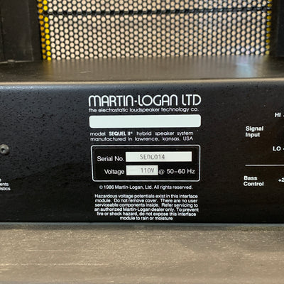 Martin Logan Sequel II Speaker Pair