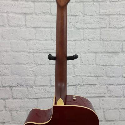 Fender Redondo Player Acoustic - Candy Apple Red