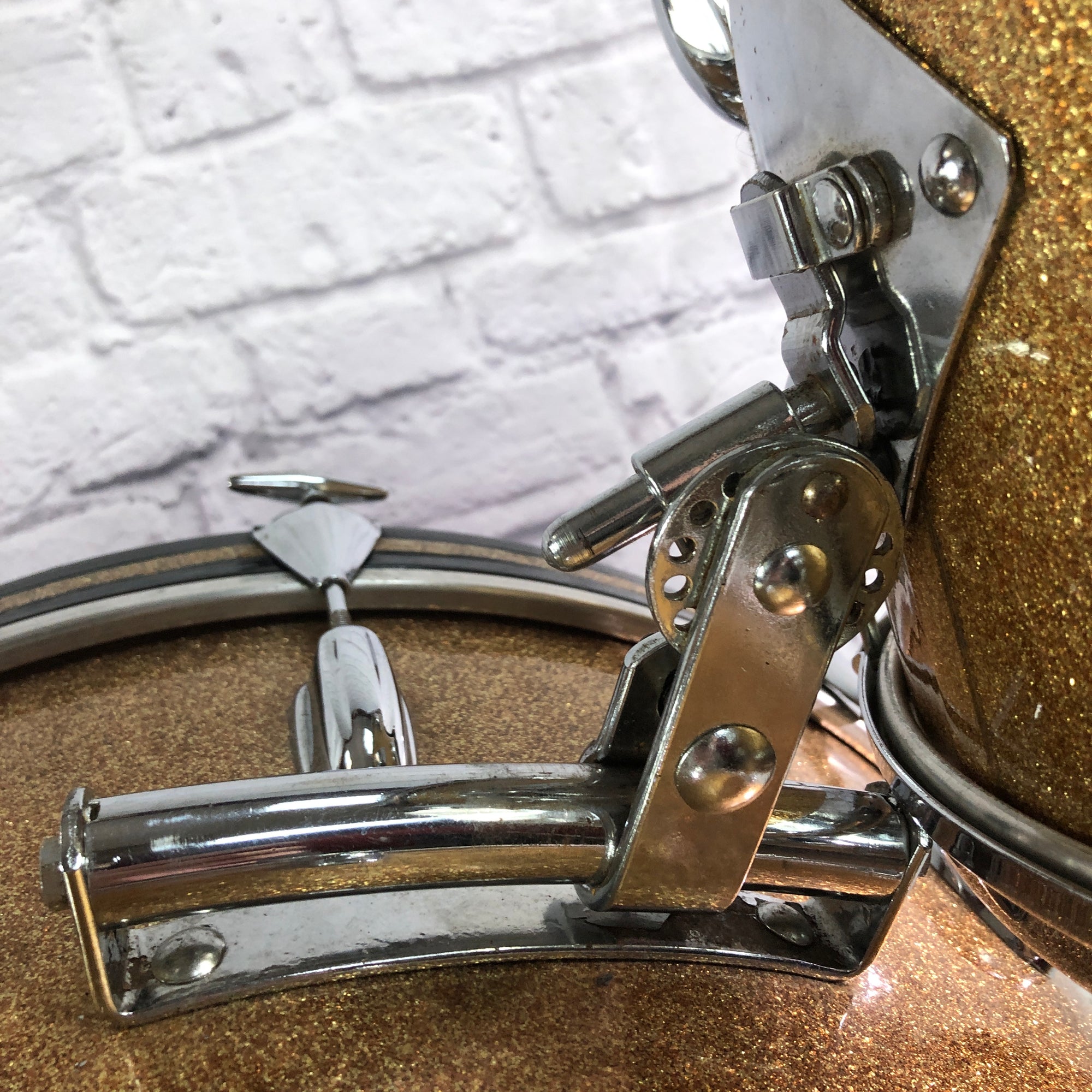 Vintage 1962 Sparkling Gold Slingerland 3 Piece Drum Kit