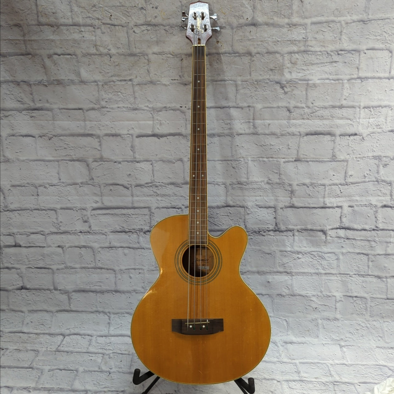 Jasmine ES-50C 4 String Acoustic Fretless Bass AS IS