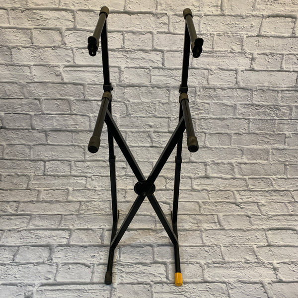 Hercules EZLock Double Tier X Keyboard Stand Evolution Music