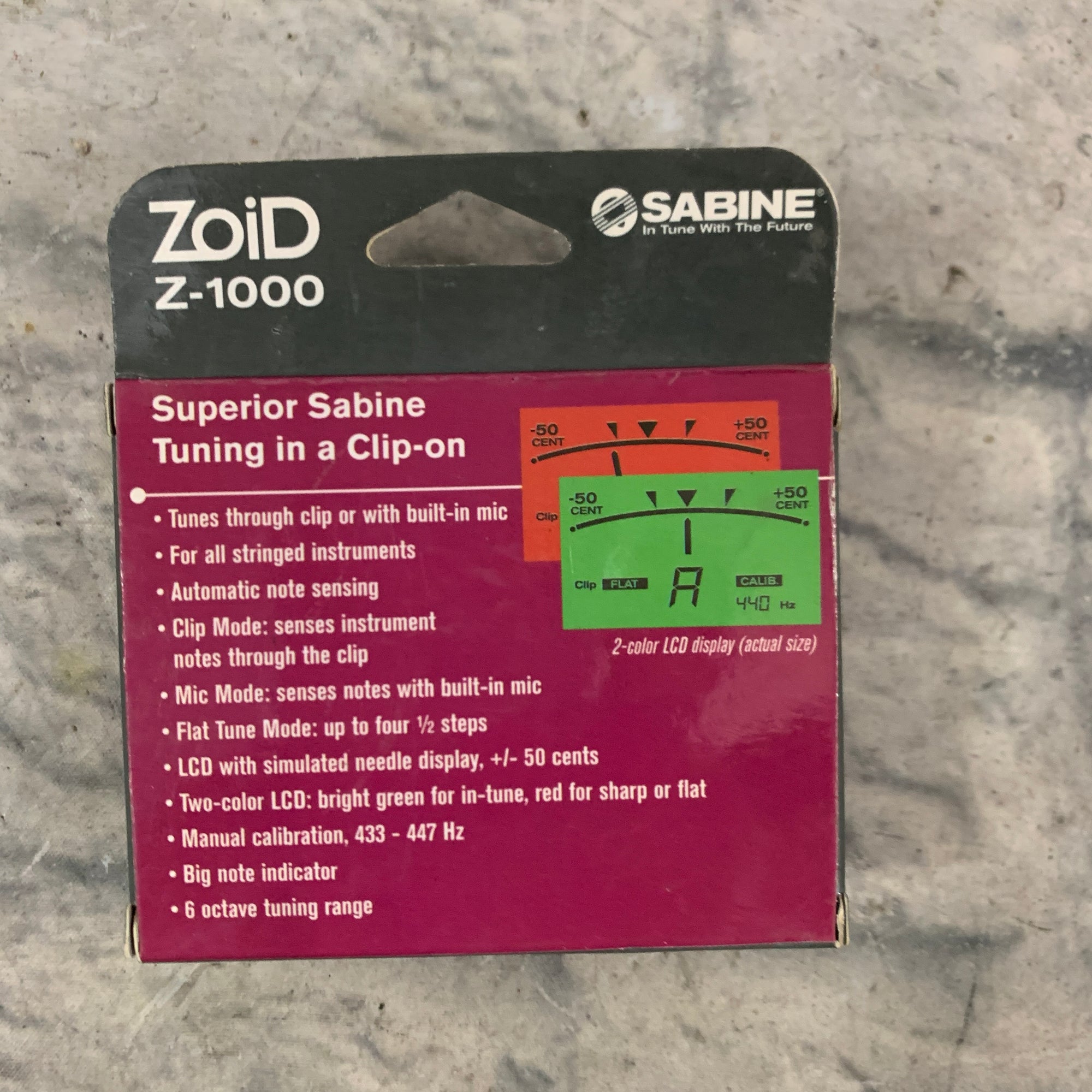 Sabine Zoid Z-1000 Clip-On Tuner