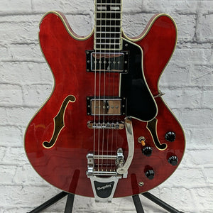 Eastman T486B-RD Hollow Body Thinline with Case Hollow Body Electric Guitar