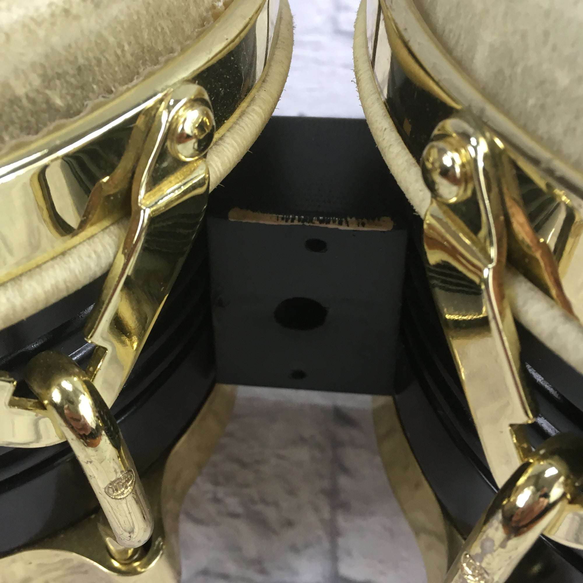 Latin Percussion Black Gold Bongos As Is