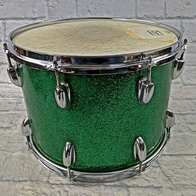 Slingerland 14 Green Sparkle Rack Tom