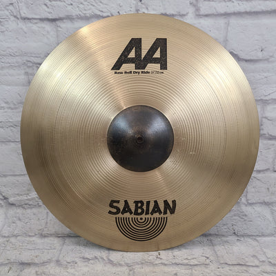 Sabian AA RAw Bell Dry Ride 21"  Crash Ride Cymbal