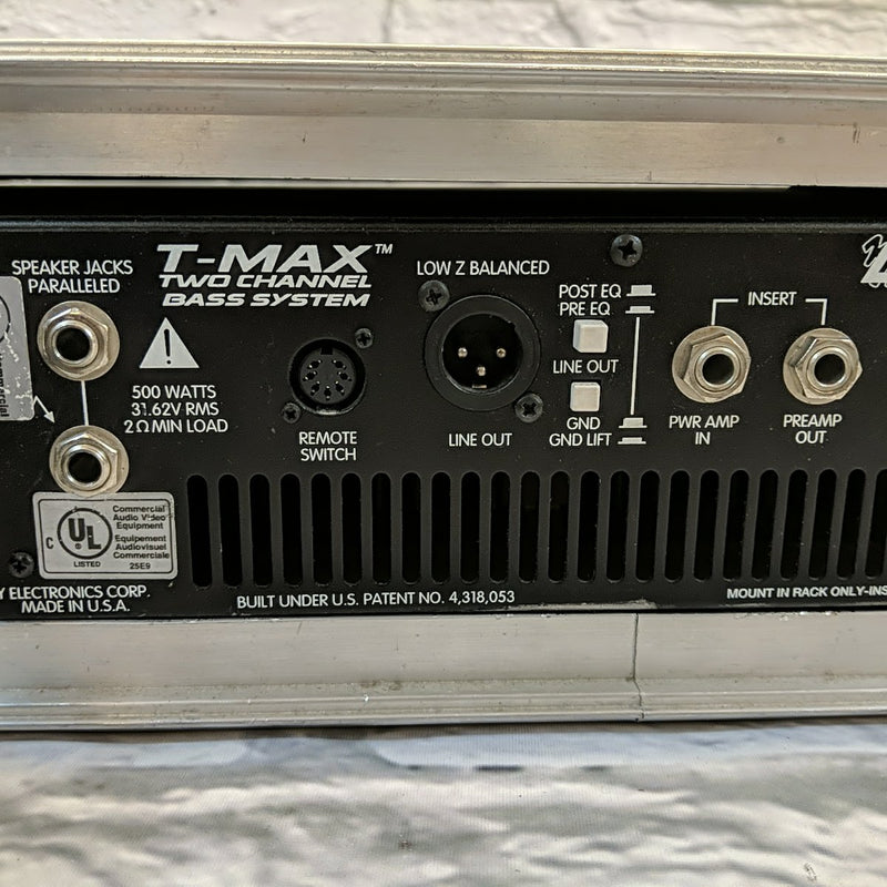 Peavey T-Max 500 Watt Rack Bass Amplifier Head USA 2 Channel Tube Soli -  Evolution Music