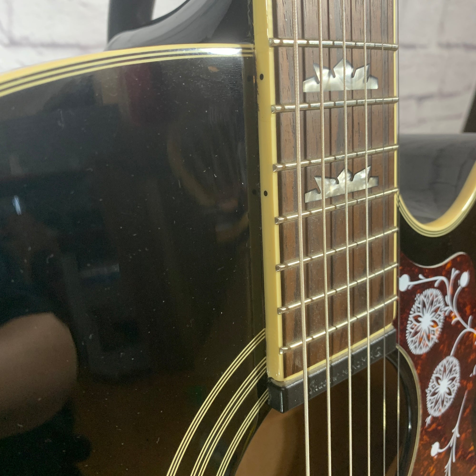 Epiphone EJ-200CE Black Jumbo Acoustic Electric