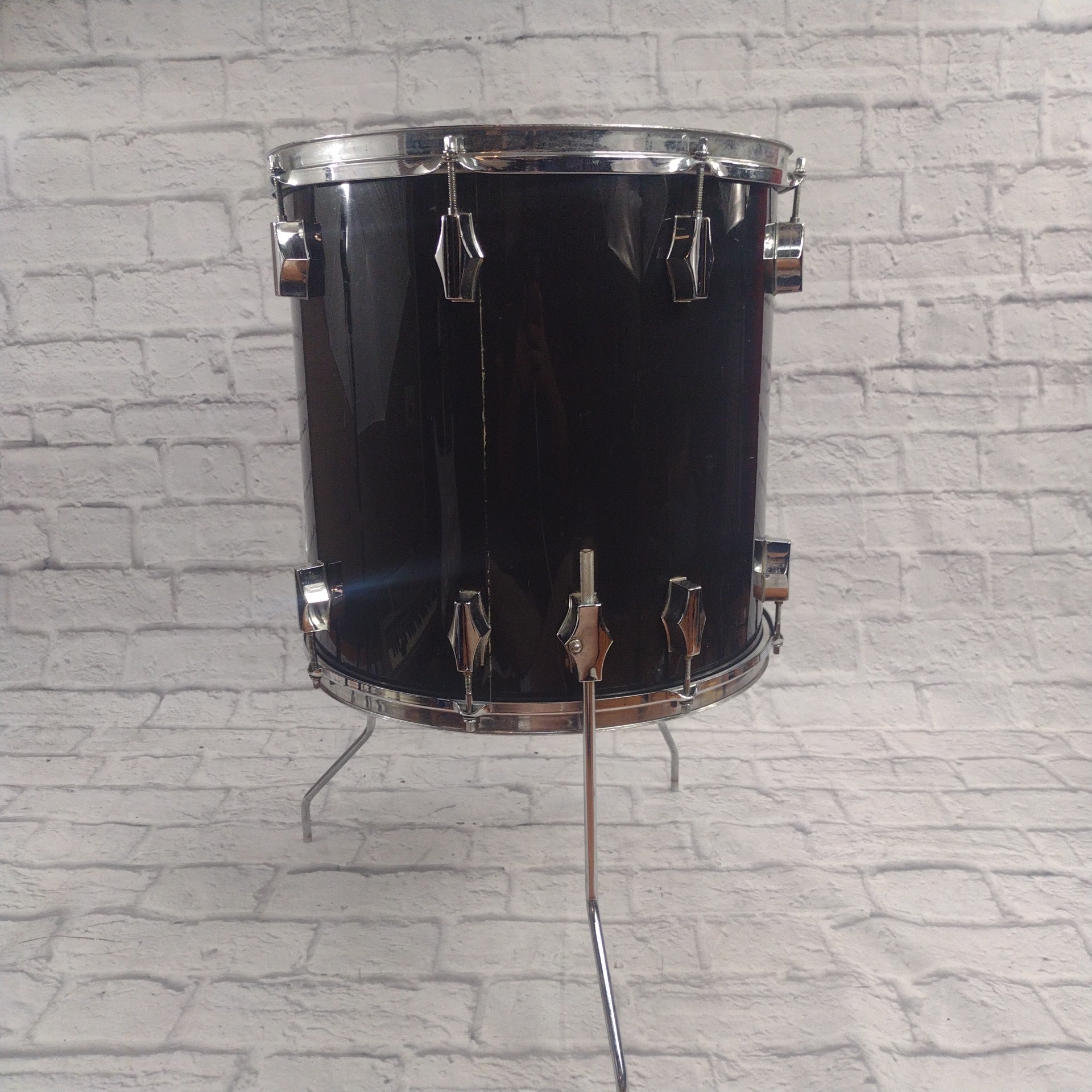 Fibes Vintage 1970s Crystalite 16x16 Floor Tom