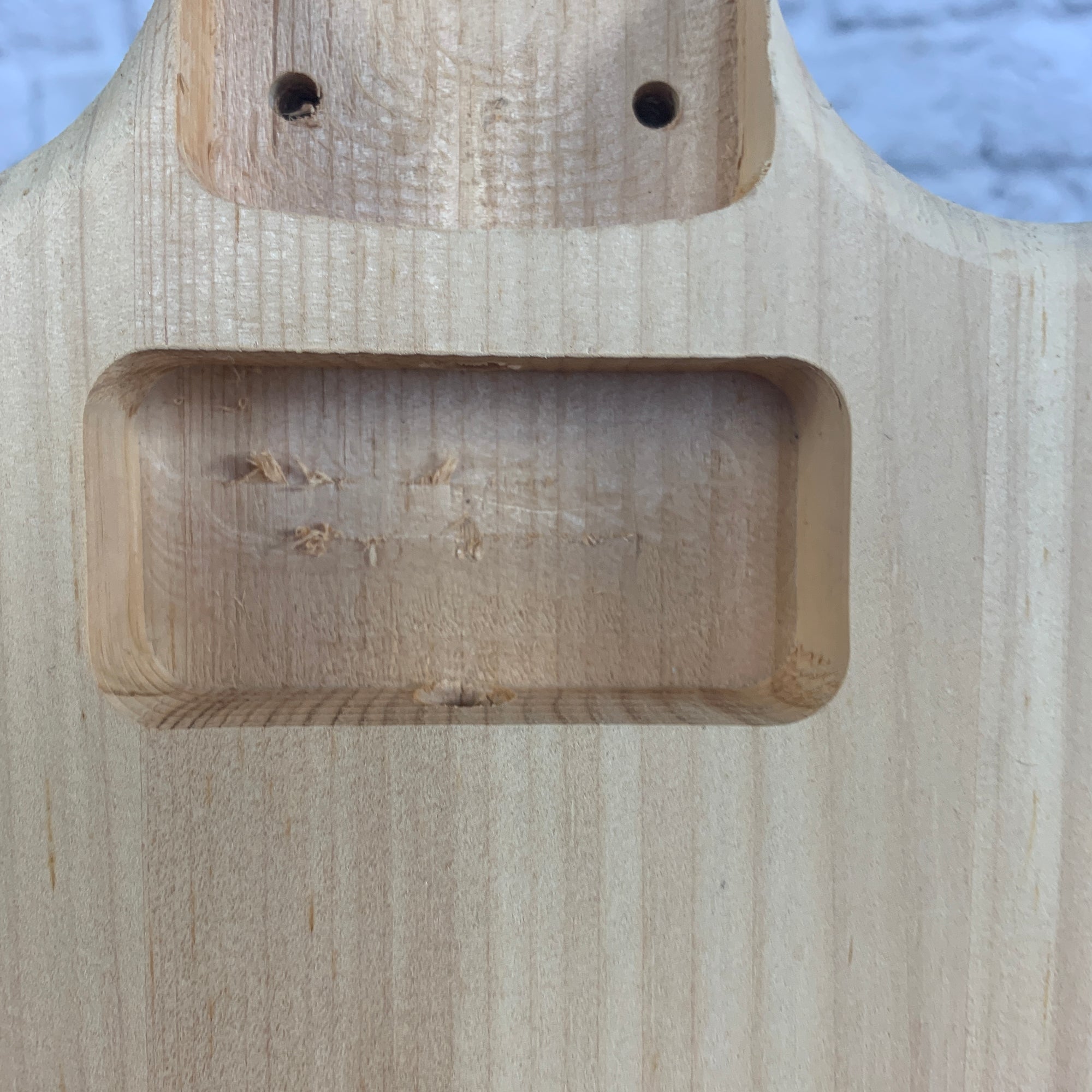 Rosser HSDC Unfinished Pine Double Cutaway Guitar Body