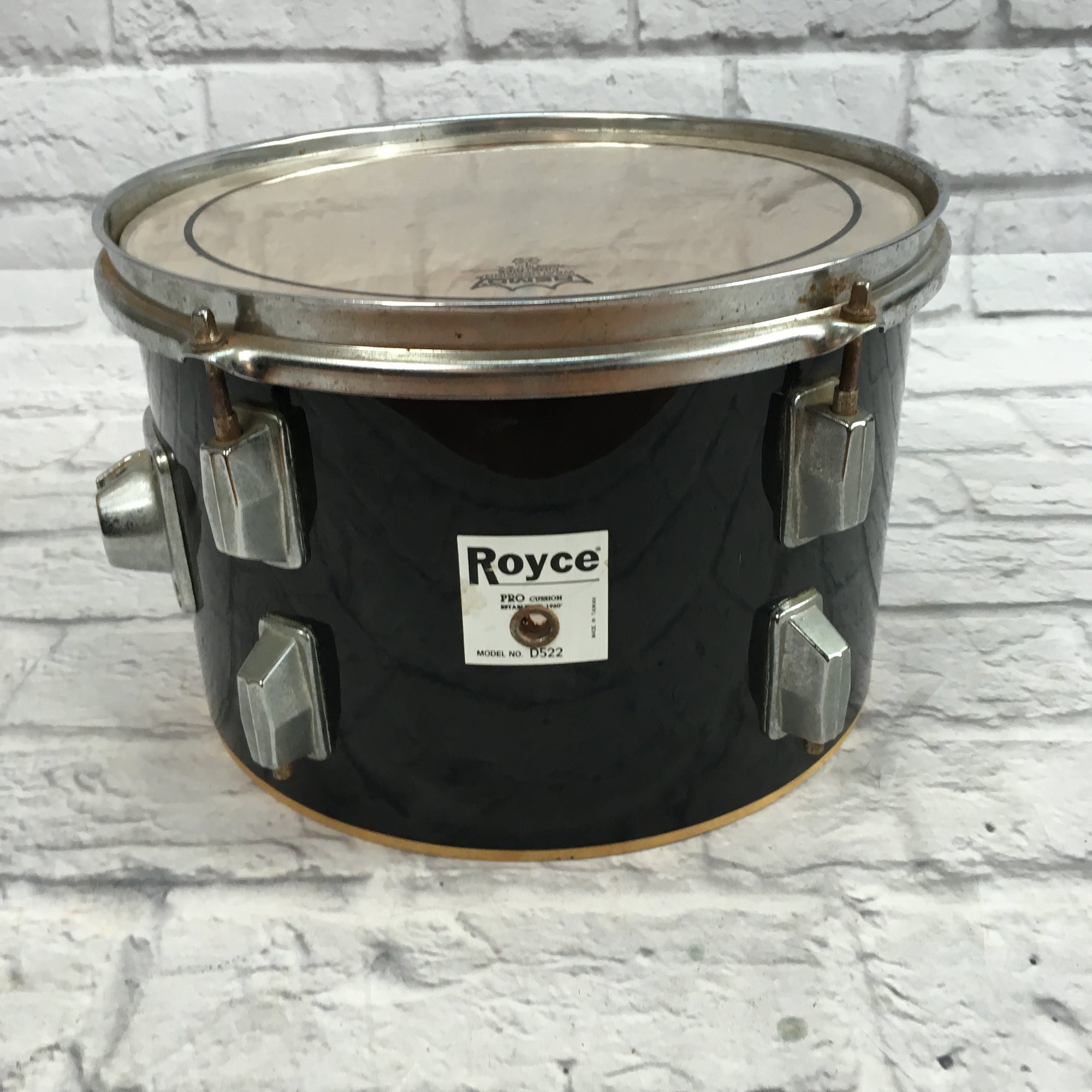 Royce 12 x 7.5 D522 Rack Tom - No Bottom Hoop