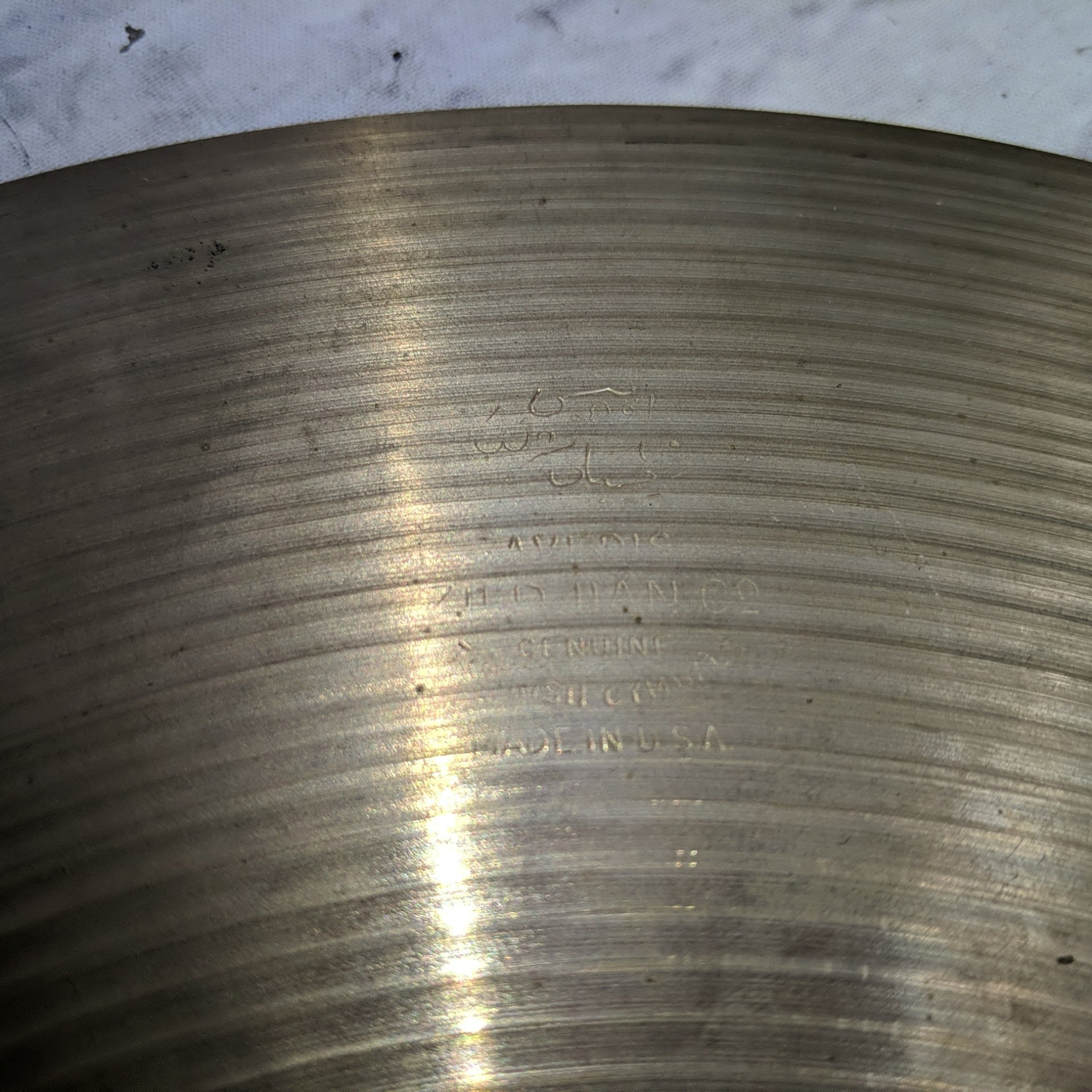 Vintage Zildjian 14 Ghost Logo HI Hat Cymbal Pair