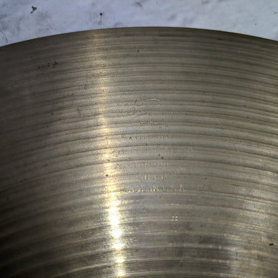 Vintage Zildjian 14 Ghost Logo HI Hat Cymbal Pair