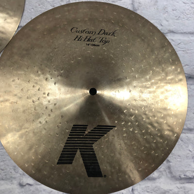 Zildjian 14 K Custom Dark Hi Hat Cymbal Set