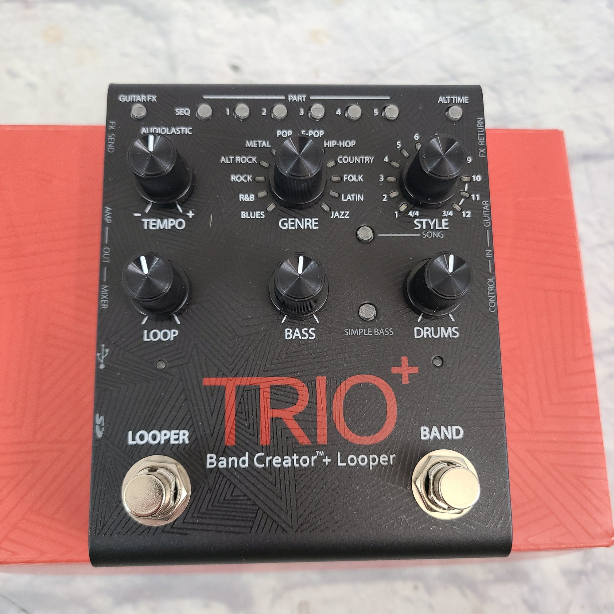 Digitech Trio+ Band Creator and Looper Pedal w/ Box