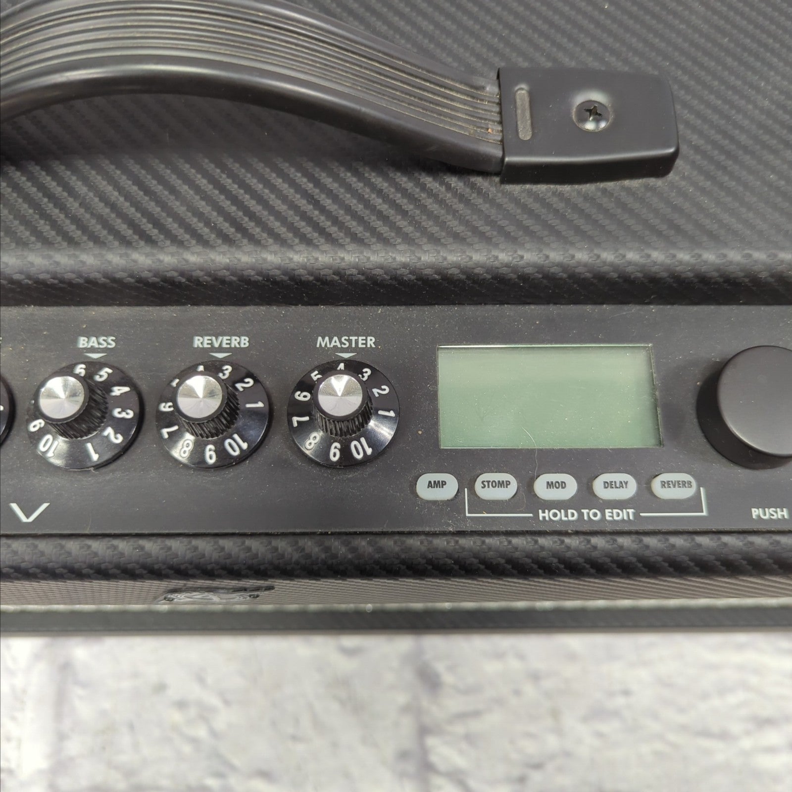 Fender Mustang V Guitar Amp Head w/ Cover and 4 Button Footswitch