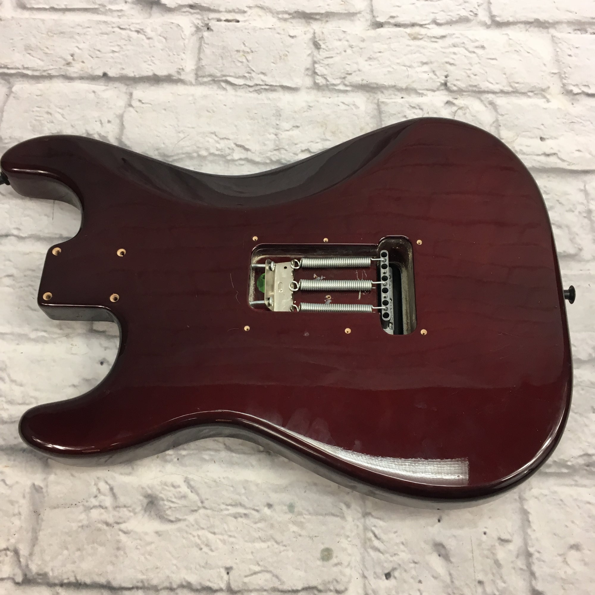 Unknown Dark Metallic Red Strat Style Body