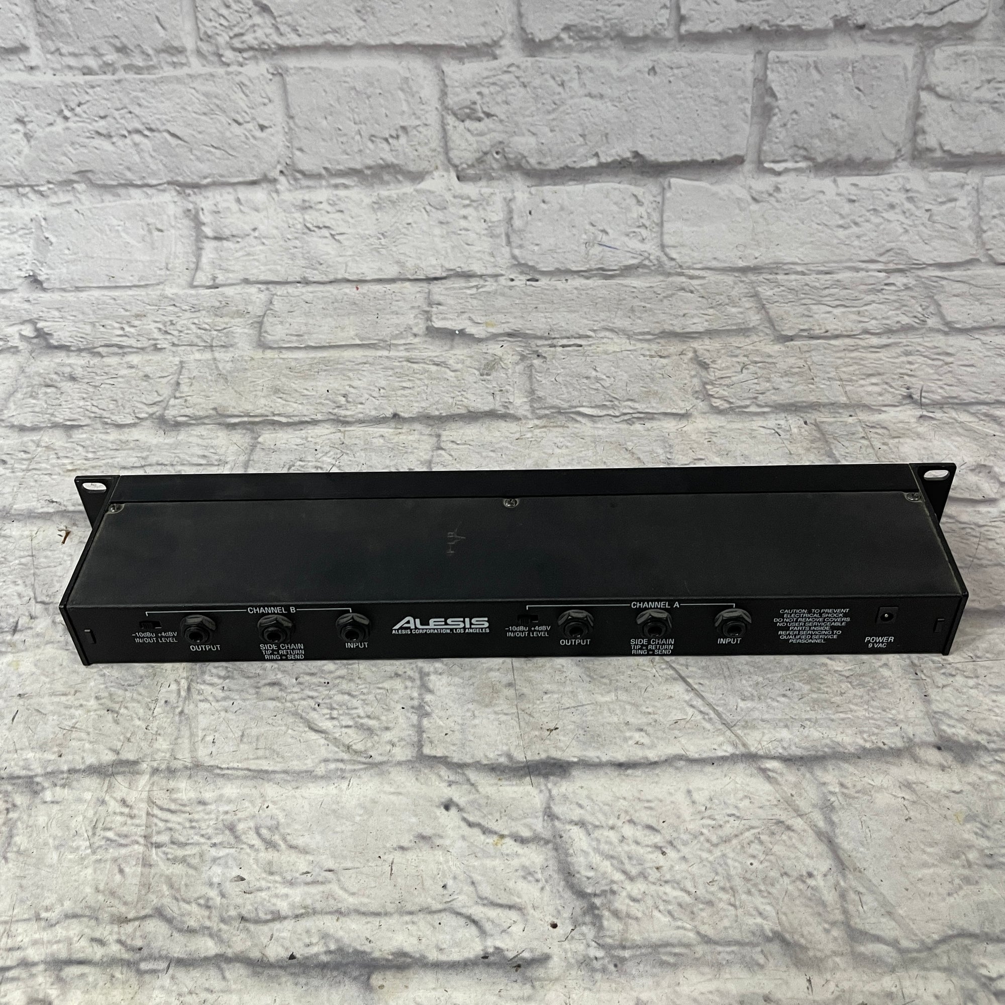 Alesis 3630 Dual Channel Compressor Limiter w/ Gate Rack Unit - no pwr supply