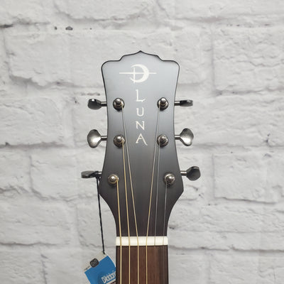 Luna Art Distressed Vintage Jumbo Acoustic Electric Guitar