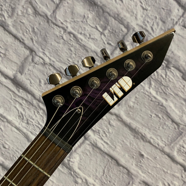 ESP LTD MH100QMNT Purple Flame Evolution Music