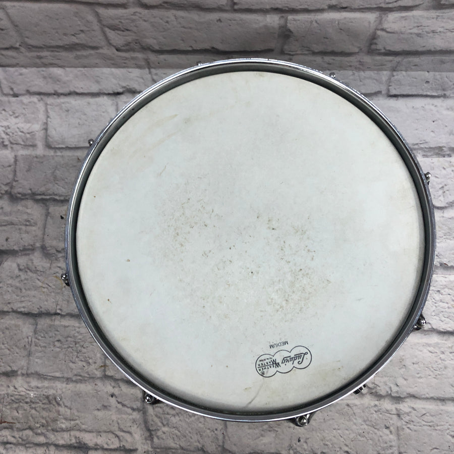 Vintage 1960s Rogers 14 x 10 Powertone White Pearl Tom Fullerton