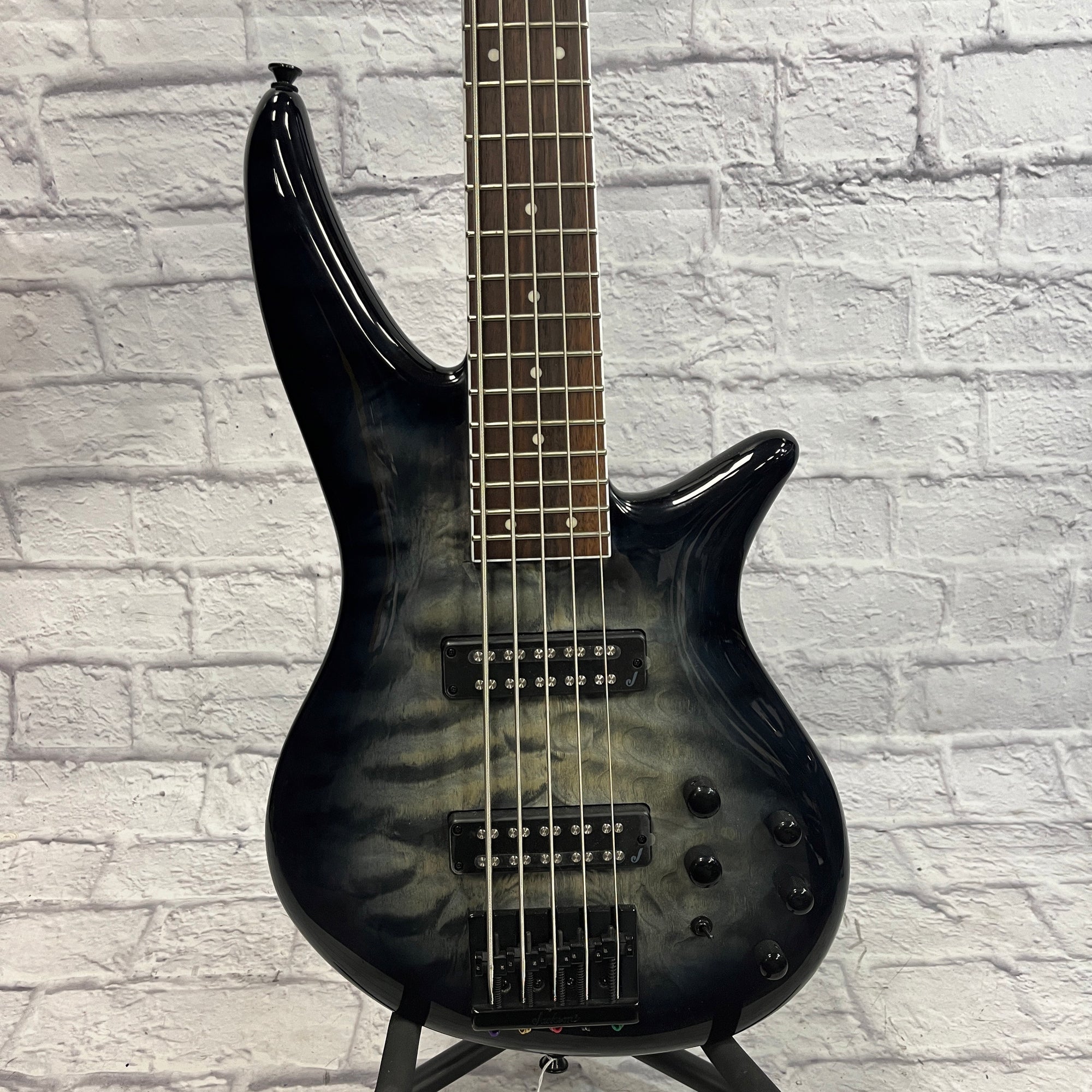 Jackson Pro SBXQ V 5 String Bass Transparent Black