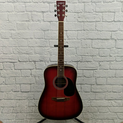 Carlo Robelli CW4102 Red Acoustic Guitar
