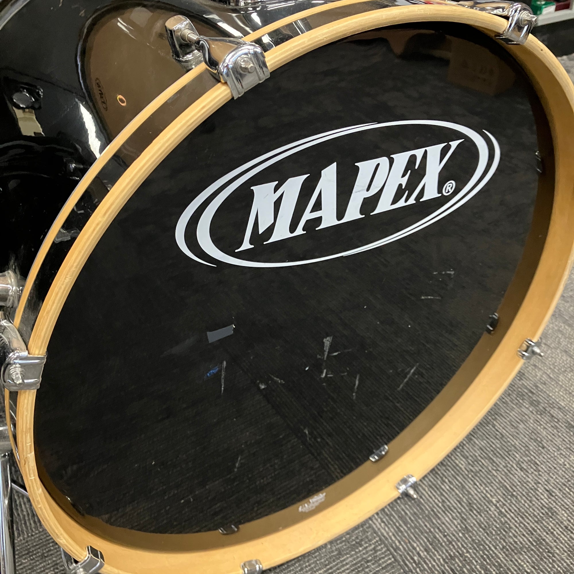 Mapex V Series 14 12 13 16 22 Black Drum Kit Evolution Music