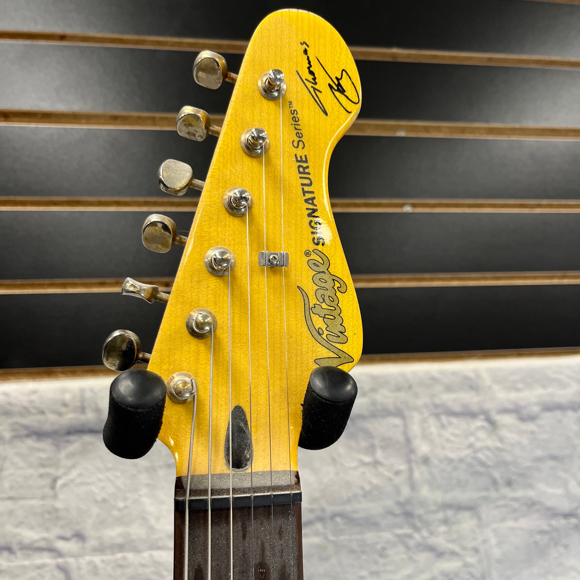 Vintage (Brand) V6MRTBG Distressed Finish Thomas Blug Strat