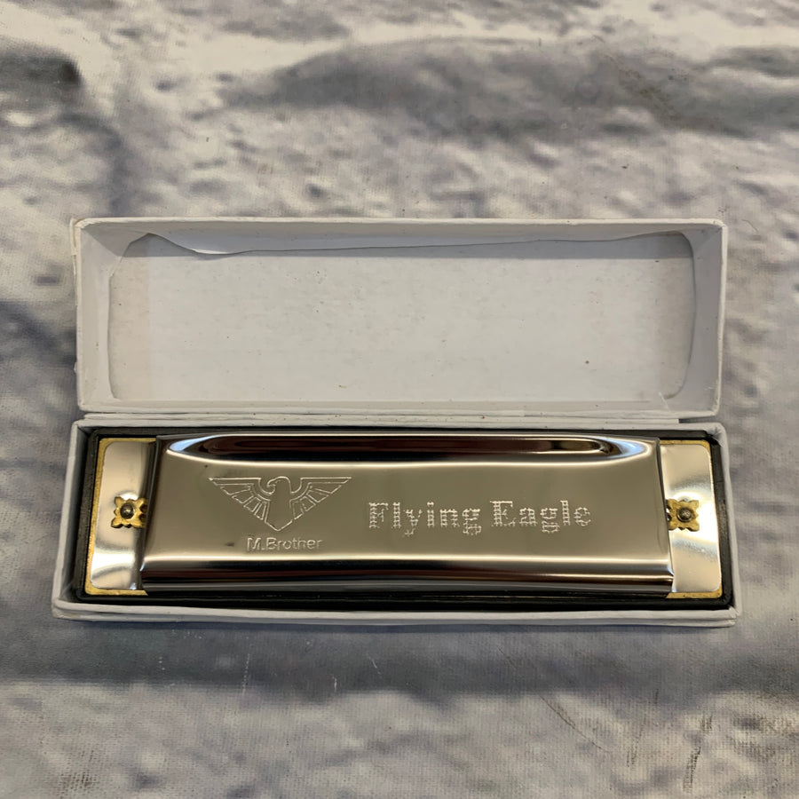 Vintage Flying Eagle 16 Hole Tremolo Harmonica - Key of C