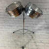 Groove Percussion Timbale Pair 14 15 AS IS