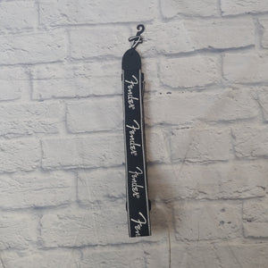 Fender Running Spaghetti Logo Black Strap
