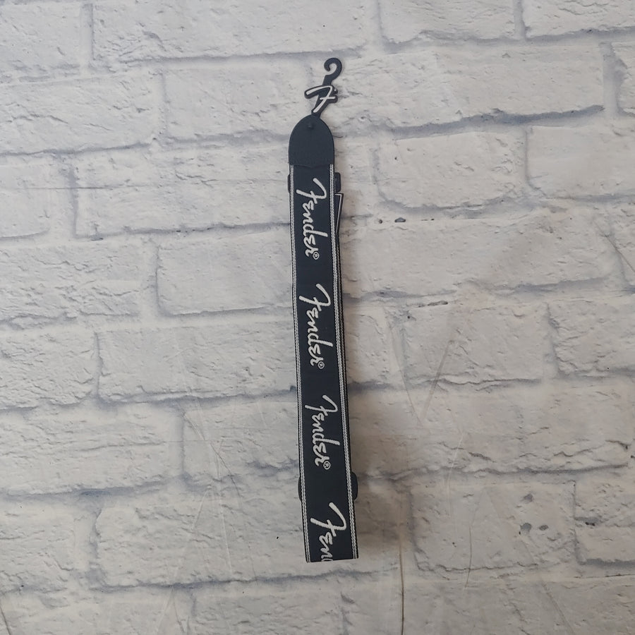 Fender Running Spaghetti Logo Black Strap